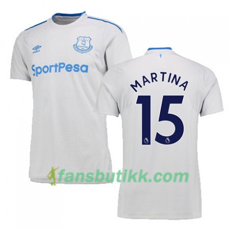 Fotballdrakt Everton MARTINA Bortetrøye 2017-2018 Kortermet