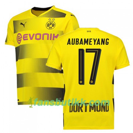 Fotballdrakt Borussia Dortmund AUBAMEYANG 17 Hjemmetrøye 2017-2018 Kortermet
