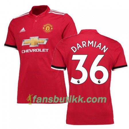 Fotballdrakt Manchester United DARMIAN 36 Hjemmetrøye 2017-2018 Kortermet