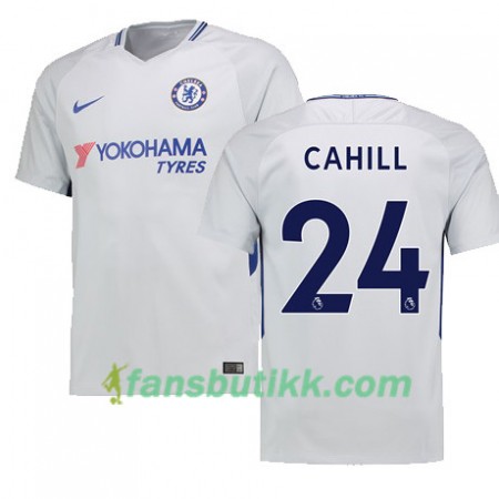 Fotballdrakt Chelsea CAHILL 24 Bortetrøye 2017-2018 Kortermet