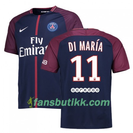 Fotballdrakt Paris SG ANGEL DI MARIA 11 Hjemmetrøye 2017-2018 Kortermet