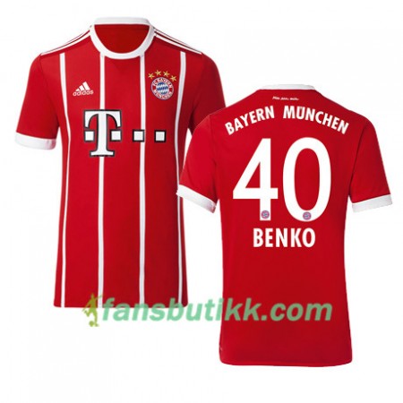 Fotballdrakt FC Bayern München BENKO 40 Hjemmetrøye 2017-2018 Kortermet