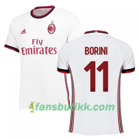 Fotballdrakt AC Milan BORINI 11 Bortetrøye 2017-2018 Kortermet
