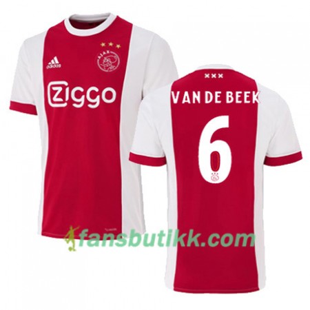 Fotballdrakt AFC Ajax DONNY VAN DE BEEK 6 Hjemmetrøye 2017-2018 Kortermet