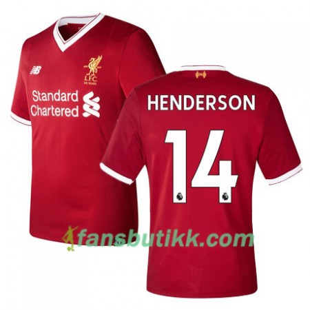 Fotballdrakt Liverpool HENDERSON 14 Hjemmetrøye 2017-2018 Kortermet