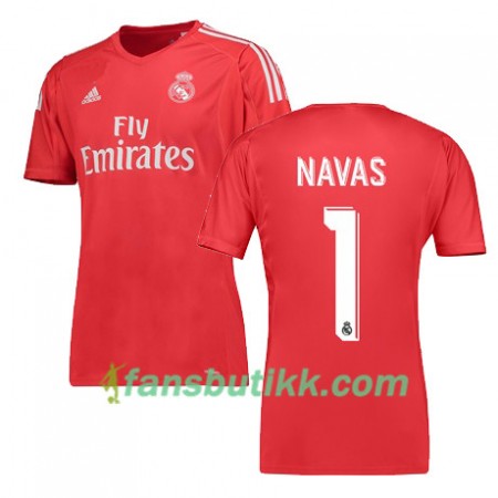 Fotballdrakt Real Madrid NAVAS 1 Bortetrøye 2017-2018 Kortermet