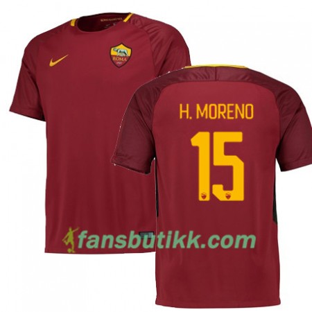 Fotballdrakt AS Roma HECTOR MORENO 15 Hjemmetrøye 2017-2018 Kortermet