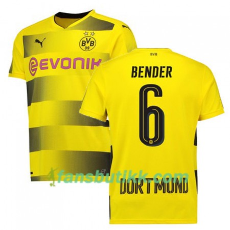 Fotballdrakt Borussia Dortmund BENDER 6 Hjemmetrøye 2017-2018 Kortermet