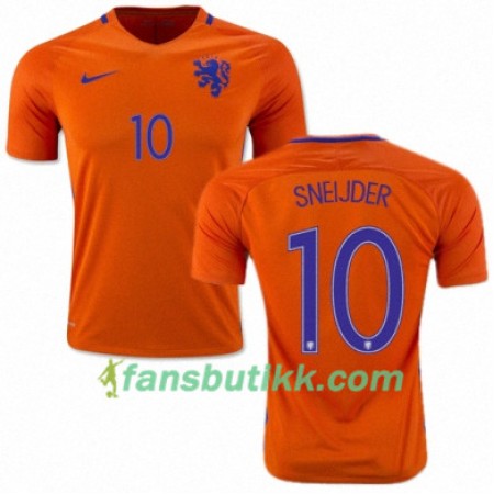 Fotballdrakt Nederland WESLEY SNEIJDER Hjemmetrøye 2016/17 Kortermet