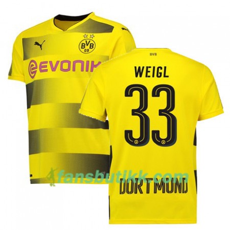 Fotballdrakt Borussia Dortmund WEIGL 33 Hjemmetrøye 2017-2018 Kortermet