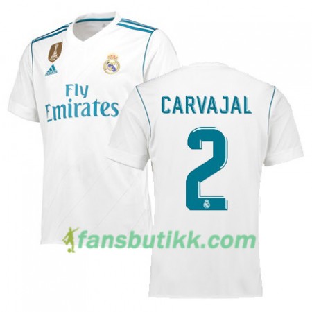 Fotballdrakt Real Madrid CARVAJAL 2 Hjemmetrøye 2017-2018 Kortermet