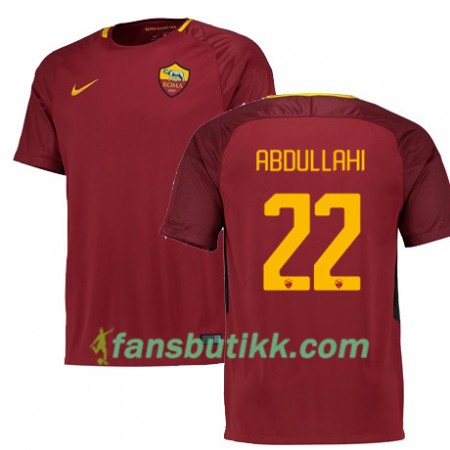 Fotballdrakt AS Roma ABDULLAHI 22 Hjemmetrøye 2017-2018 Kortermet
