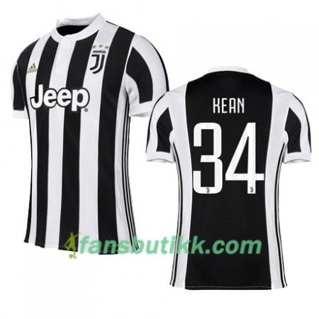Fotballdrakt Juventus KEAN 34 Hjemmetrøye 2017-2018 Kortermet