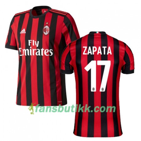 Fotballdrakt AC Milan ZAPATA 17 Hjemmetrøye 2017-2018 Kortermet