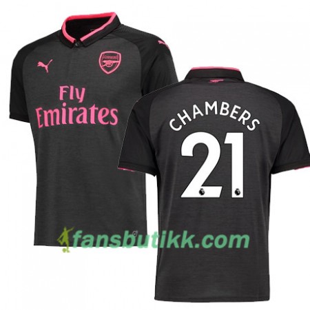 Fotballdrakt Arsenal CHAMBERS 21 Tredjetrøye 2017-2018 Kortermet