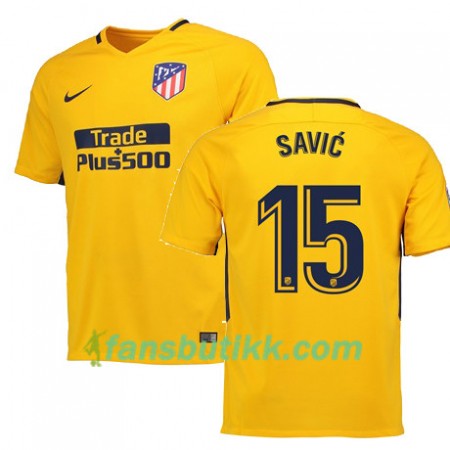 Fotballdrakt Atlético Madrid SAVIC 15 Bortetrøye 2017-2018 Kortermet