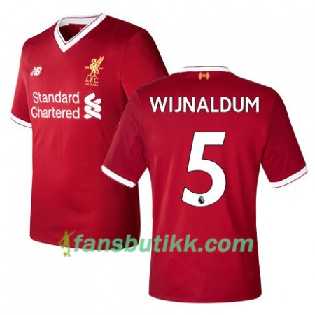Fotballdrakt Liverpool WIJNALDUM 5 Hjemmetrøye 2017-2018 Kortermet
