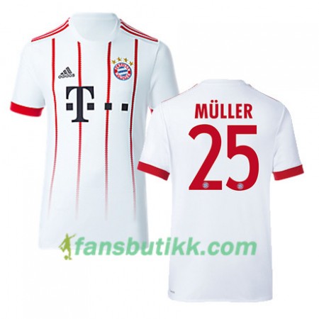 Fotballdrakt FC Bayern München MULLER 25 Tredjetrøye 2017-2018 Kortermet