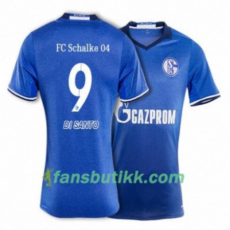 Fotballdrakt FC Schalke 04 DI SANTO 9 Hjemmetrøye 2017-2018 Kortermet