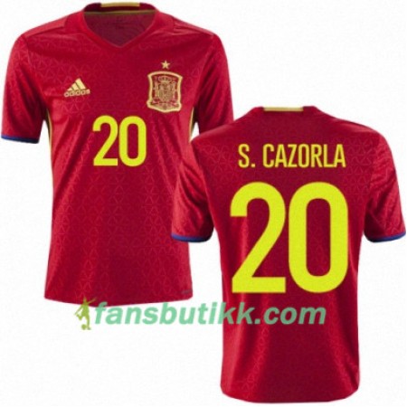 Fotballdrakt Spania SANTI CAZORLA Hjemmetrøye Euro 2016