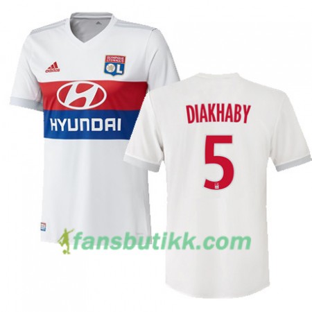 Fotballdrakt Olympique Lyonnais MOUCTAR DIAKHABY 5 Hjemmetrøye 2017-2018 Kortermet