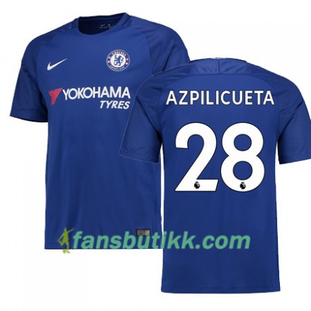 Fotballdrakt Chelsea AZPILICUETA 28 Hjemmetrøye 2017-2018 Kortermet