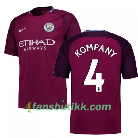 Fotballdrakt Manchester City KOMPANY 4 Bortetrøye 2017-2018 Kortermet