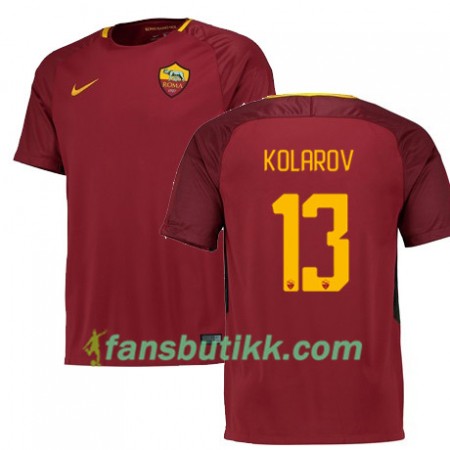 Fotballdrakt AS Roma KOLAROV 13 Hjemmetrøye 2017-2018 Kortermet