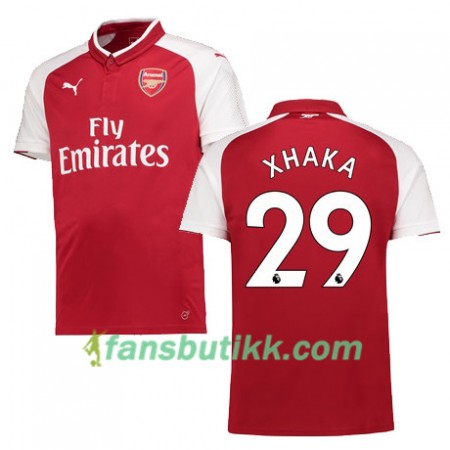 Fotballdrakt Arsenal XHAKA 29 Hjemmetrøye 2017-2018 Kortermet