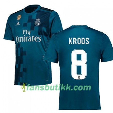 Fotballdrakt Real Madrid KROOS 8 Tredjetrøye 2017-2018 Kortermet
