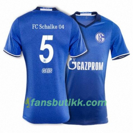 Fotballdrakt FC Schalke 04 GEIS 5 Hjemmetrøye 2017-2018 Kortermet