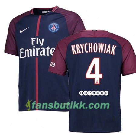 Fotballdrakt Paris SG GRZEGORZ KRYCHOWIAK 4 Hjemmetrøye 2017-2018 Kortermet