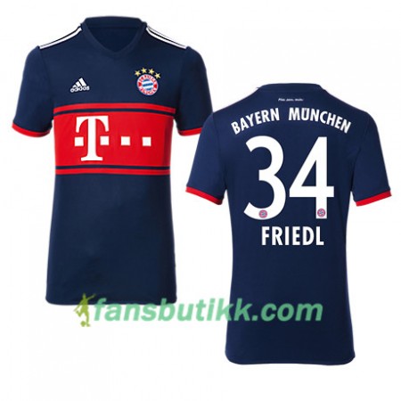 Fotballdrakt FC Bayern München FRIEDL 34 Bortetrøye 2017-2018 Kortermet