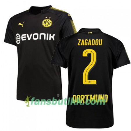 Fotballdrakt Borussia Dortmund ZAGADOU 2 Bortetrøye 2017-2018 Kortermet