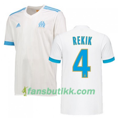 Fotballdrakt Olympique de Marseille KARIM REKIK 4 Hjemmetrøye 2017-2018 Kortermet