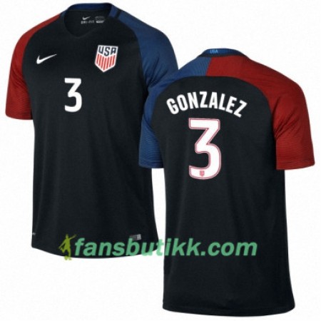 Fotballdrakt USA OMAR GONZALEZ Bortetrøye 2016/17 Kortermet