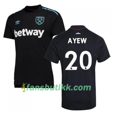 Fotballdrakt West Ham United A AYEW Bortetrøye 2017-2018 Kortermet