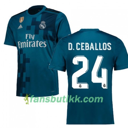 Fotballdrakt Real Madrid DANI CEBALLOS 24 Tredjetrøye 2017-2018 Kortermet