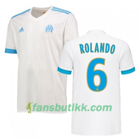 Fotballdrakt Olympique de Marseille ROLANDO 6 Hjemmetrøye 2017-2018 Kortermet