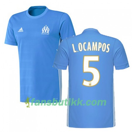 Fotballdrakt Olympique de Marseille LUCAS OCAMPOS 5 Bortetrøye 2017-2018 Kortermet