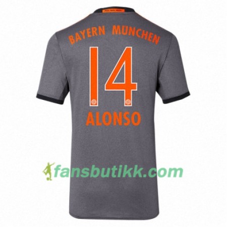 Fotballdrakt FC Bayern München ALONSO 14 Bortetrøye 2017-2018 Kortermet