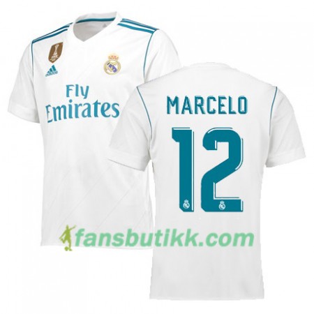 Fotballdrakt Real Madrid MARCELO 12 Hjemmetrøye 2017-2018 Kortermet