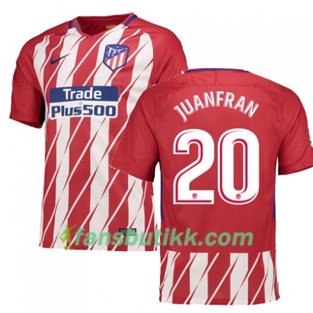 Fotballdrakt Atlético Madrid JUANFRAN 20 Hjemmetrøye 2017-2018 Kortermet
