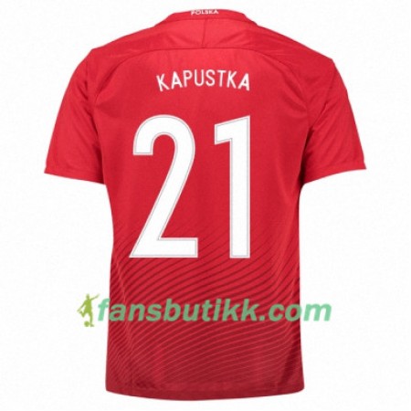 Fotballdrakt Polen BARTOSZ KAPUSTKA Bortetrøye Euro 2016