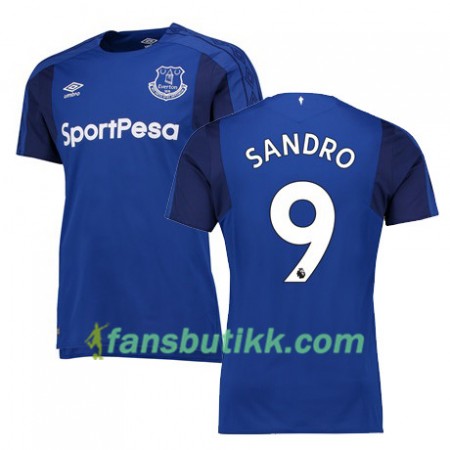 Fotballdrakt Everton SANDRO Hjemmetrøye 2017-2018 Kortermet