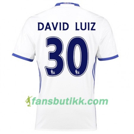 Fotballdrakt Chelsea DAVID LUIZ 30 Tredjetrøye 2017-2018 Kortermet