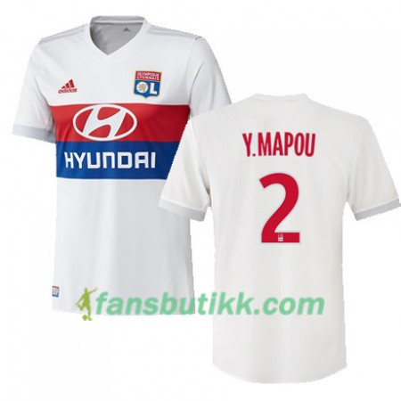 Fotballdrakt Olympique Lyonnais MAPOU YANGA MBIWA 2 Hjemmetrøye 2017-2018 Kortermet