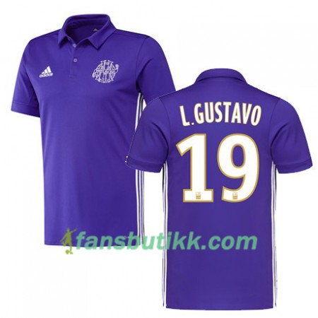 Fotballdrakt Olympique de Marseille LUIZ GUSTAVO 19 Tredjetrøye 2017-2018 Kortermet