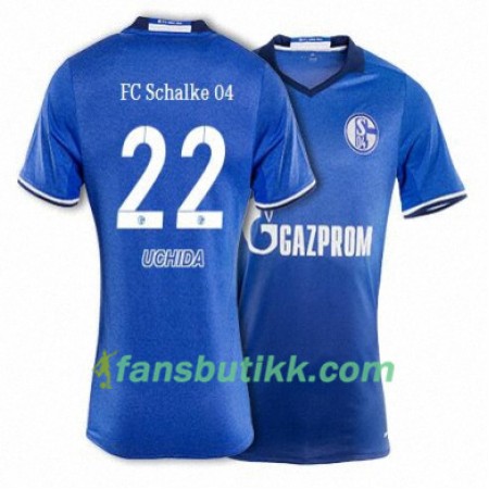 Fotballdrakt FC Schalke 04 UCHIDA 22 Hjemmetrøye 2017-2018 Kortermet