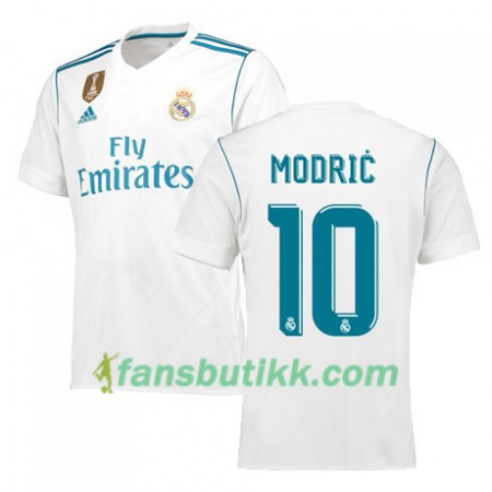 Fotballdrakt Real Madrid MODRIC 10 Hjemmetrøye 2017-2018 Kortermet